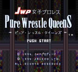JWP Joshi Pro Wrestling - Pure Wrestle Queens Title Screen